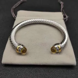 DYブレスレットトレンディレトロスタイルブレスレットデザイナーDavid Yurma Bracelet 925 Silver Bracelet Simple Designer Jewelry for Men Women 4384