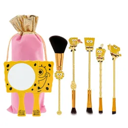 Ombre anime gravi pennelli per trucco set per bambini cartone animato trucco blush ombretto labbro per sopracciglia kit di pennello polvere kit di bellezza utensile cosmetico specchio