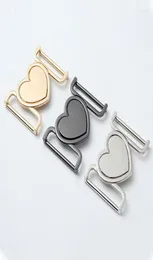 Belts Metal Alloy Heart Buckle Waist Belt Buckles Gold Silver Black Clasp Backpack Strap Fastener For Coats Diy Garment Sew Access7501699