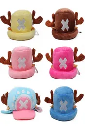 Japanese Anime Kawaii One Piece plush toys cosplay Tony Chopper plush cotton hat warm winter hat cartoon cap for children gift G091891248