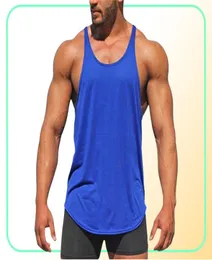 Muscleguys Gyms Tank Tops Mens Sportswear Undershirt Bodybuilding Men Fitness Clothing Y back workout Vest Sleeveless Shirt3270040