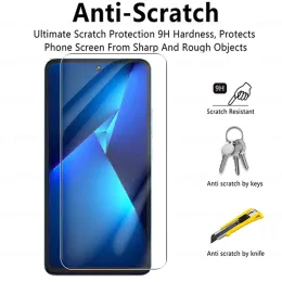 4in1 Tempered Glass For Tecno Pova 5 Full Cover Screen Protectors For Tecno Pova5 TecnoPova5 LH7n 4G 6.78inches Camera Lens Film