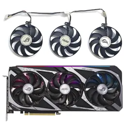 جديد 90 مم 7PIN T129215SU CF9010U12D RTX3050 3060 GPU مروحة ASUS ROG-Strix-RTX3060 3050 مروحة تبريد بطاقة الألعاب للألعاب