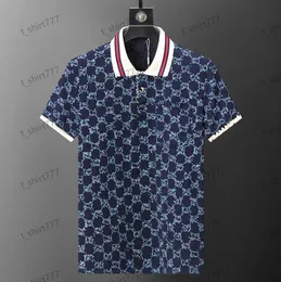 POLO SHIRT POLO Maglietta da uomo Camicie da design camicie a maniche corte di lusso in tessuto di qualità pura in tessuto commerciale top