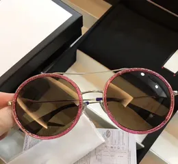 G0061 Sunglasses Luxury Women Brand Designer 0061 Fashion Round Summer Style Mixed Color Frame Top Quality Protection Lens Come Wi6538741