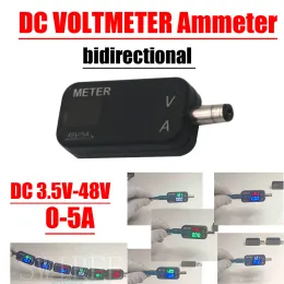 240W 5A DC ثنائية الاتجاه الفولتميتر AMMETER DUNT DIAW DISHT DIGHT VOLTAGE NERGURE METER 5V 12V 15V 20V 24V 36V 5525 5521