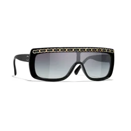 Womens Designer Square Goggles Acetate Fiber Metal Overized Frame Integrerade linser Fashionabla solglasögon C9142 Lyxiga solglasögon för kvinnor