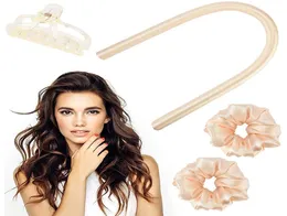 Mulheres rolos sem calor Colinhos de cabelo Para cabelos médios longos, Sono Curling Rod Bandable Portable Ferramentas de estilo de cabelo macio leve DIY (YOLLY5454261