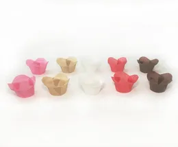 Pişirme Cupcake Astar Kılıfları Lotus Şeklinde Muffin Sargılar Kalıpları Stand Yağı Bırakma Kağıt Kılıfları 5cm Hamuryası Araçları Doğum Günü Partisi Dec1684459