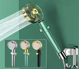 Epacket 360 Rotated High Pressure Turbocharged Shower Head With Holder Hose Filter Bathroom Handheld Pressurized Massage Rainfall 9671664