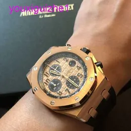 Orologio da polso AP più ultimo Royal Oak Offshore Series MENS 42MM Diametro Precision Steel 18K Orologio casual in oro rosa 26470or.OO.A002Cr.02