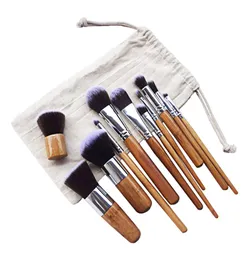 Novo 11pcs Profissional Multifuncional Cosmético Maquiagem Powor Foundation Center Brushes Finishing Kit de beleza elegante com 4851883