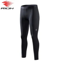 Calças Rion Mens Sports Running Tights Gym Gym Compression Pants Treino de fitness Tights Tizes leggings Sportswear Jogging calças elegalhadas macho