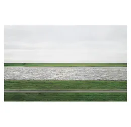 Andreas Gursky Rhein II POGROGRAGIE PALES PALE POSTER DRUCK HEALTE KONSTRAMME oder UNFRAMME POPAPER MATERIAL 4058468