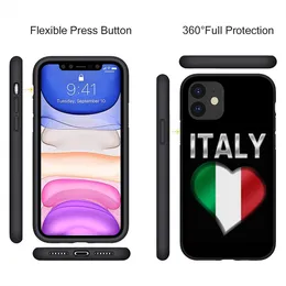 Italy Italia National Flag Soft Casing for iPhone 15 14 13 12 Mini 11 Pro X XR XS Max 7 8 Plus + 15+ 14+ 15Plus Phone Cover Case