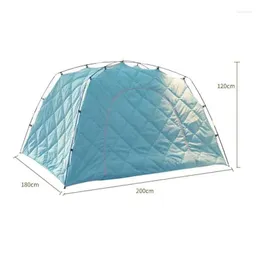 텐트와 대피소 겨울 실내 1 2 3 사람 침대 텐트 두꺼운 면화 개인 바람 방전 가정 휴대용 하이킹 사이클링 카 차양 Dhofy