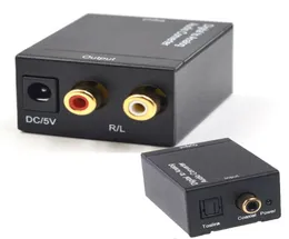 Digital Adaptador Optic Coaxial LR RCA Toslink Signal to Analog Audio Converter Adapter 1M FIBER CABLE7722999