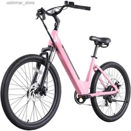 Bikes Ride-on 26 Electric Bikerange 30Miles (Pedal-Assist1) 20 mphpower per 350w7 a velocità Front Shock Shock Assorbitore Electric Bicycle L47 L47