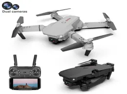 Drones E88Pro RC Drone 4K Professinal com câmera de helicóptero dobrável de 1080p de larga angular HD