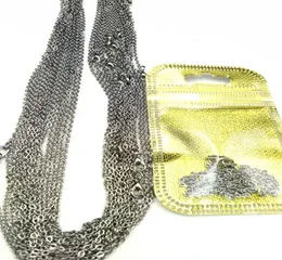 50pcslot Breite 2mm Edelstahl -Metall -Metall -Verknüpfungskette für Armbänder Metall Halsketten Ketten Bulk DIY Juwely4851142