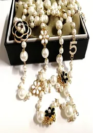 نساء كاميليا كاميليا الطويلة Pengdant Necklace Netclace Jewelry Sautoir Collier Femme4960053