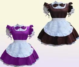 Sexig fransk piga kostym gotisk lolita klänning anime cosplay sissy piga uniform ps size halloween kostymer för kvinnor 2021 y08438081