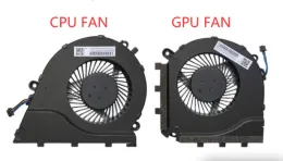Kylning av CPU GPU -kylfläkt för HP Q174 Omen 17W206TX 17W205TX Laptop Fan 910441001 G38CPU NFB89B05H G38GPU NFB84B05H FSFA15M