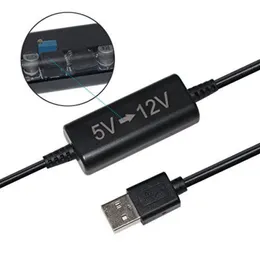 Wired Auto Boost Converter Adapter 5V USB -port till 12V bilcigarettändare Socket Strömsladdstransformator Kabelströmförsörjning