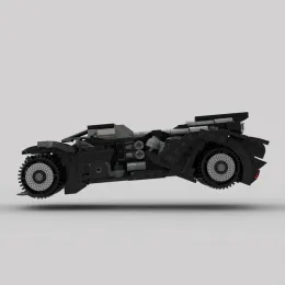 MOC 666pcs Arkham Night Batmobile Tank Building Building Building Buildings Cracing Car Aunta Ghians Toys Gifts for Boys Kid