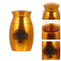 Vases Pet Urn Mini Cinerary Casket Cremation Ash Can Stainless Steel Commemorative Tank Animal