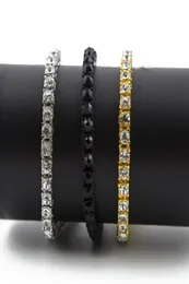 ECED OUT 1 REICE RHEINSTONES BRAKET MEN HIP HOP STYLE Klar simuliertes Diamant 789inches Armband Bling Bling K55352750000