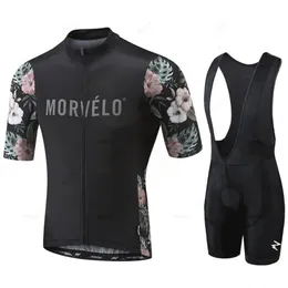 Morvelo Summer Pro Mens Cycling Jersey Suit Mountain Bike Triathlon Quick-تجفيف الدراجات المتنفس Ropa ciclismo 240407