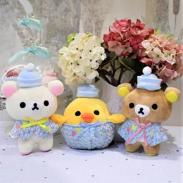 Pop up Cute Three Easy Bears with Caps, 8 inches, 20CM, Crawler Dolls, Dolls, Machine Plush Toys