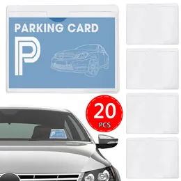 Clear Card Holder Clip Self Adhesive Windshield Insurance Stickers Supermarket Shelves Warehouse Shelves Label Stickers Clips