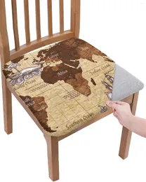 Pokrywa krzesełka mapa morska mapa wielorybów fotela łodzi poduszka na rozciąganie pokrowca jadalnia slipsovery do domu el bankiet salon