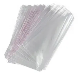 100pcs 8x12cm 35x50cm Bolsas auto -adesivas transparentes transparáveis de celofane transparente Poly Bags Polybating Bag Saco de jóias Pouch91747797406081