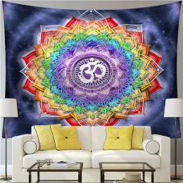 Mandala Tapestry Wall Polyester Dispositiva per camera da letto in poliestere da letto per la spiaggia per la spiaggia tappetino da yoga tappezzeria