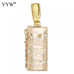 Crystal Flowers Acrylic Handbags Luxury Diamond Evening Party Purse Women Box Clutch Totes Ballot Lock Handväska Kopplingsväska