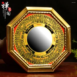 Figurine decorative Kaiyun Bagua Mirror Convex Concave lega Concave Blocco Evito Feng Shui Zhaocai Ornaments Tai Chi Yin e Yang