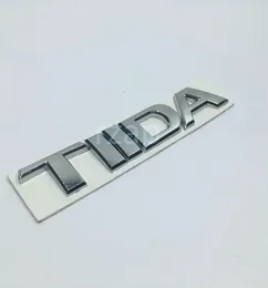 3D Car Emblem For Nissan Tiida Letter Logo Silver Auto Rear Trunk Badge Name Plate Sticker2776374