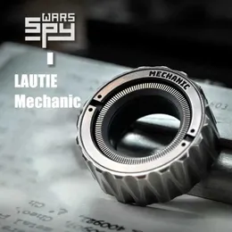 M5OH Dekompresyon Oyuncak Lautie Mekanik Yüzük Paragraf Fidget Spinner Finger Uptip Gyro Ratchet Manyetik Metal Yetişkin Anti Stres Oyuncak Ofis Masası EDC 240412