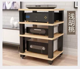 Amplifikatörler 4Layer HIFI Amplifikatör Dolabı Amplifikatör Rafı Amplifikatör Dolabı Ses Rafı 234 Katman Ses Ekipmanı Raf Madde Ahşap KTV