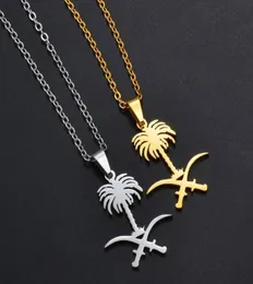 Anhänger Halskette Anniyo S Arabien Nationales Emblem Symbol Halskette Kingdom von Charm Jewelry Frauen Mädchen #2689211403603
