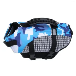 Hundklädstorlek Justerbar Preserver Hållbar Life Vest Buoyant Lifesaver S (Blue) Jackor Livräddande kläder