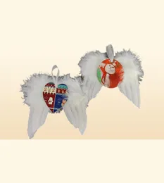 New Feather wings sublimation ornament Wooden Christmas sublimation blanks angel wings Z116759607