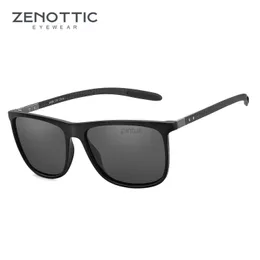 Sonnenbrille Zenottic Square Polarisierte Sonnenbrille für Männer Ultraleicher Kohlefaser Sonnenbrillen Fahren Fischerei Golf Sport UV400 Schutz 240412