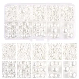 About 800pcs ABS Pearl Set Box Beads DIY Handmade Earrings, Bracelets, Necklaces, Mobile Phone Chains and Decorations