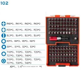 58/102st Hex Alloy Screw Driver Bits Magnet Set Electric Screwdriver Bit Socket Tool Set Handtool