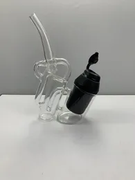 Puffco Ryan Fitt Recycler Puffco Proxy Attachment Rökningstillbehör Pyrex Glass Oil Burner Rökning Rör Partiant Anpassning är möjlig anpassad färg