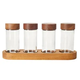 Salt Contêiner Salt Pimenta Conjunto de Condimentadores de Condimentos Tentando Condimentos de Tale dos Utensílios de Casa Em General Spice Rack Shaker